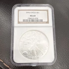 U.S. Mint 2003 American Silver Eagle $1 1 oz .999 NGC MS69 Cert 1986375-078
