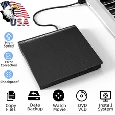 External CD/DVD Drive for Laptop USB 3.0 Portable Burner DVD/CD Player