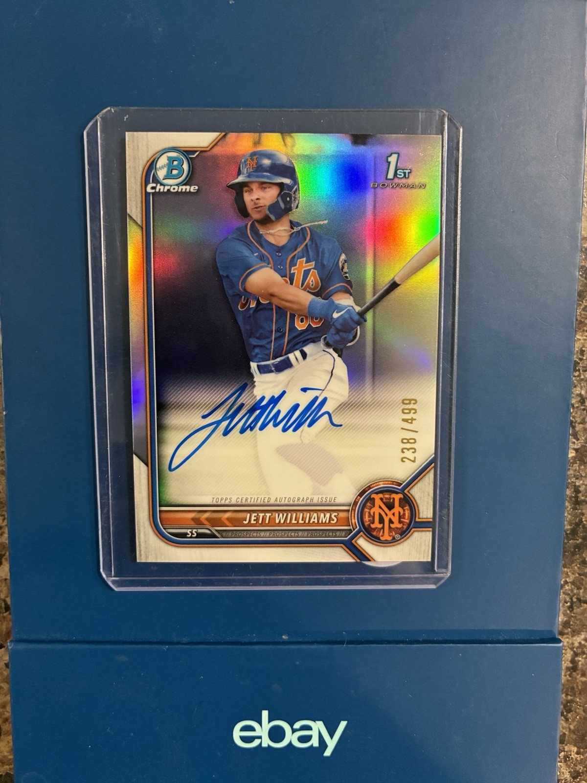 Jett Williams 2022 1st Bowman Chrome Refractor Auto /499