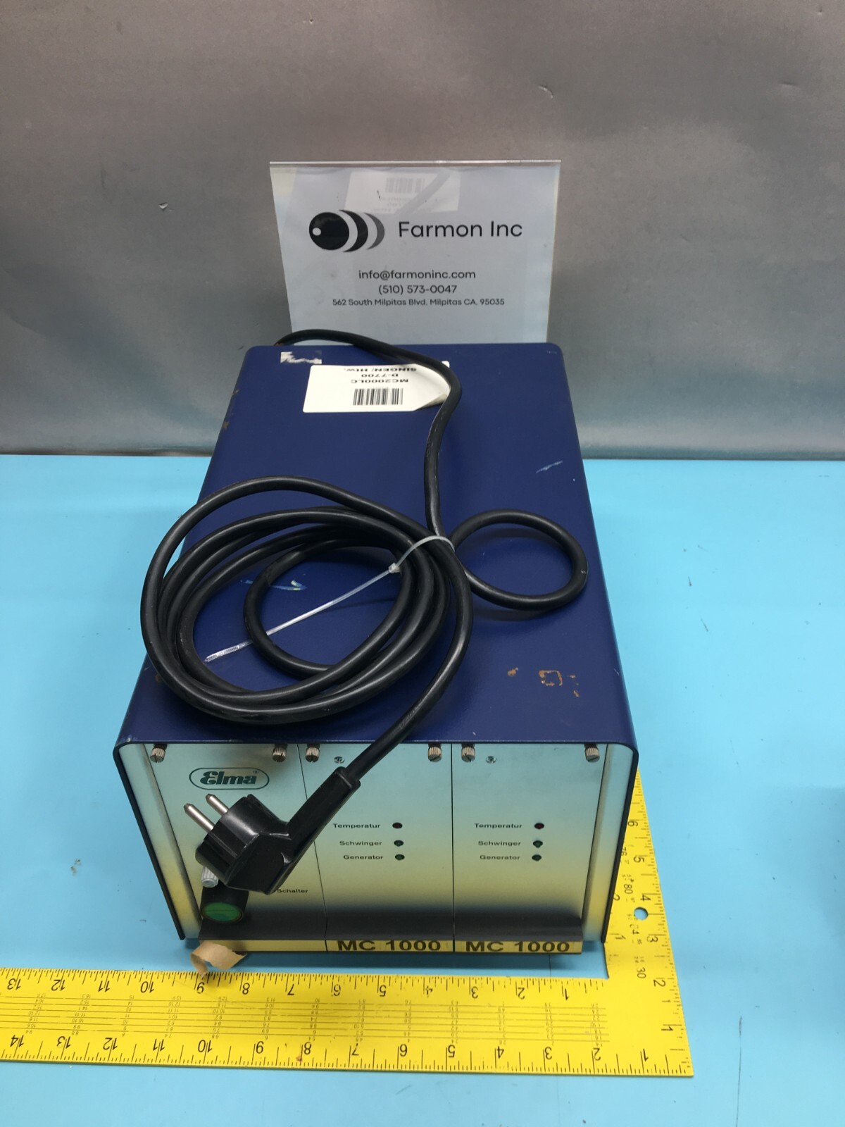 ELMA MC1000LC D78224 SINGEN/HTW., 140569 eBay