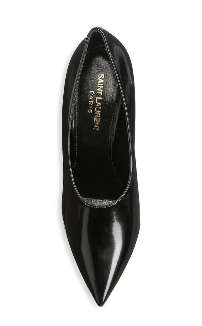 Décolleté in pelle orsacchiotto Saint Laurent 38 prezzo al dettaglio: $995 00