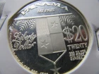 Norfed Liberty 2007.  $20 1 oz Panama Libertad . 999 Fine Silver .