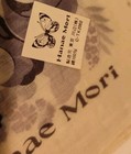 Hanae Mori Cotton Handkerchief Rare Vintage Pocket Square 18” Floral Design Nr