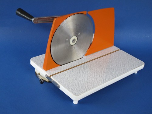 Brotschneidemaschine Allesschneider Orange 50/60er Rockabilly Unbenutzt OVP - Bild 3 von 7