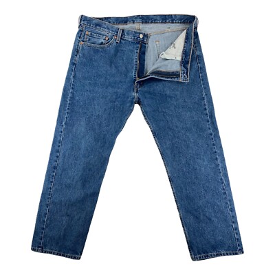 LEVI'S 505 Jeans Men's 42 x 30 Regular Fit Medium Wash | eBay