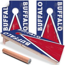 Buffalo Football Tailgating Cornhole Board Wraps and Decals Vinyl Sticker