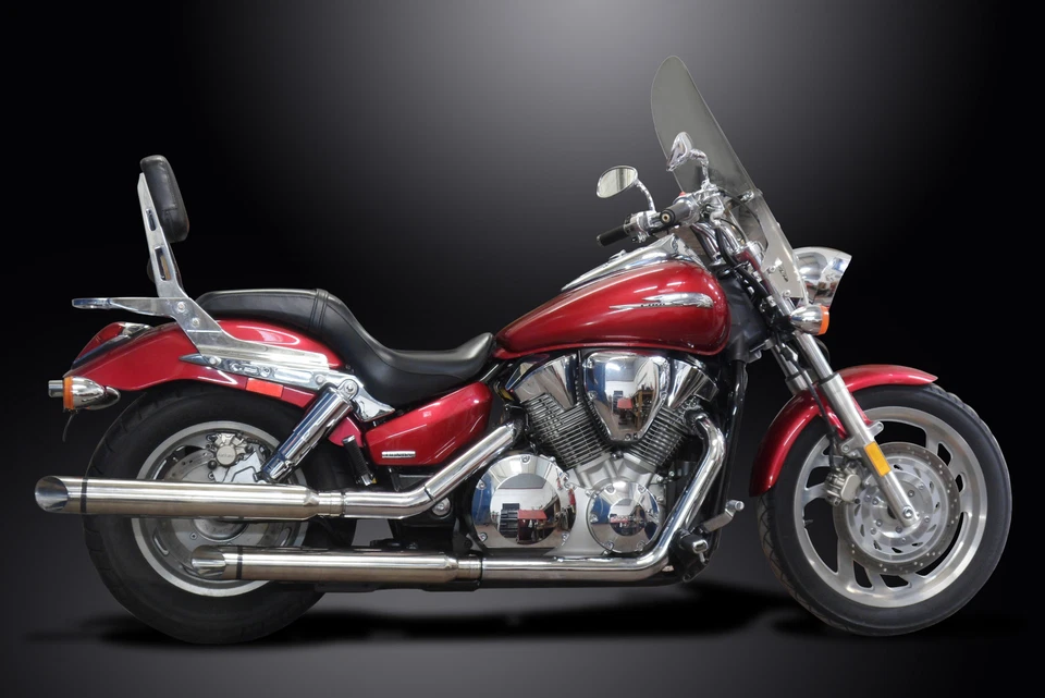 Silenciadores de escape Honda VTX1300 C/T/R 2004-2009 21" acero inoxidable corte de barra Cruiser Foto 4 de 4