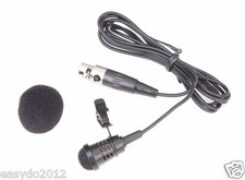 Pro Tie Clip Lavalier Lapel Microphone For AKG Samson Wireless TA3F mini XLR 3P