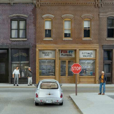 NEW Walthers Stop Signs (10) 1954-Present  (RD/WH) HO Scale FREE US SHIP