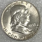 1955 P Franklin Half Dollar - 90% Silver - BU