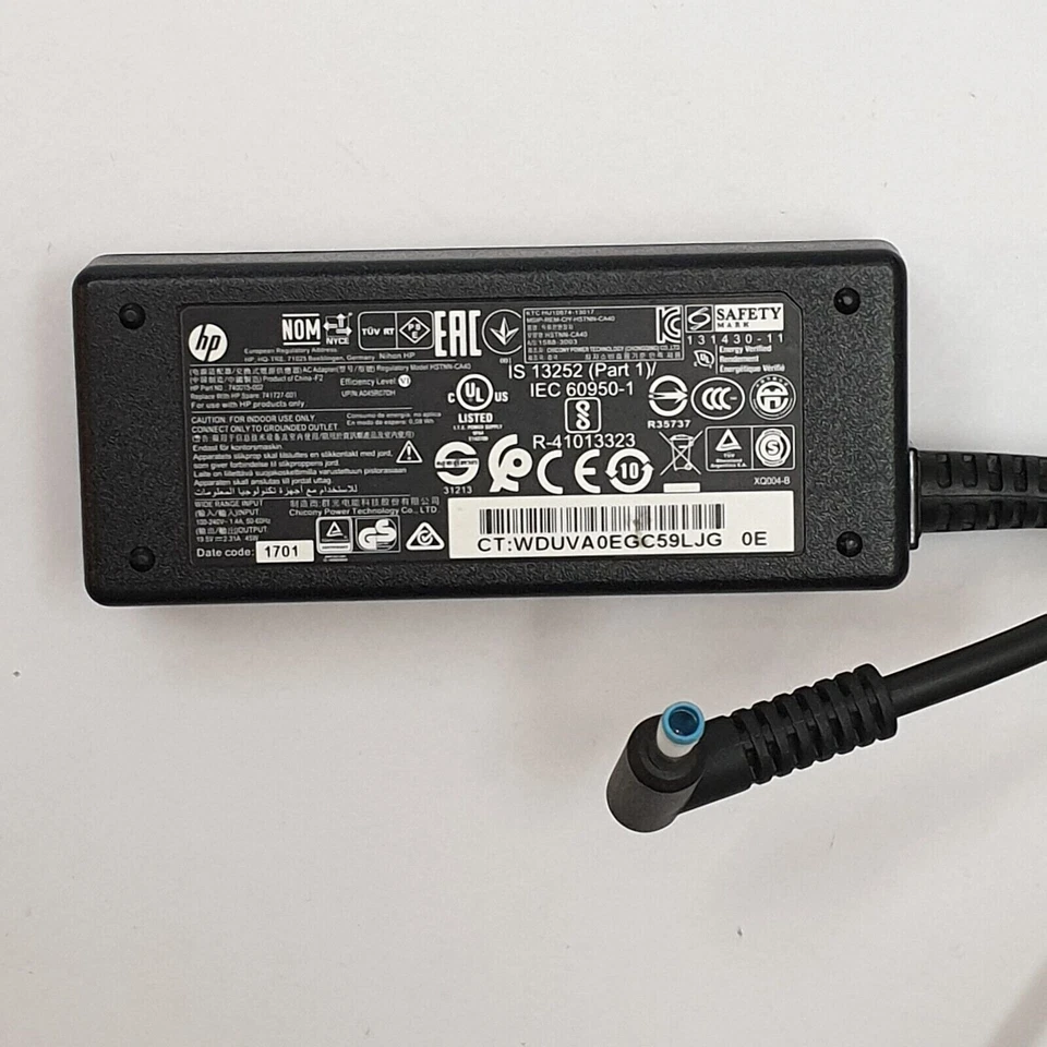 HP 45W Netzteil 4.5×3.0 Pavilion 11 13 15 17 Stream 11 13 14 Chromebook 11 14