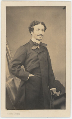 CDV um 1860. Mann, Pariser Adel zu identifizieren von Pierre Petit in Paris
