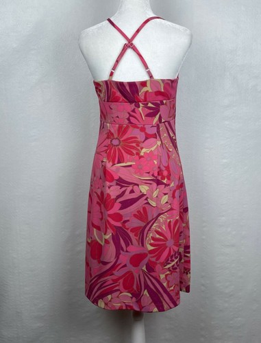 Vintage 90s Y2K Barbie Mod Floral Dress Stretch Express Sz 5 / 6 - Picture 4 of 6