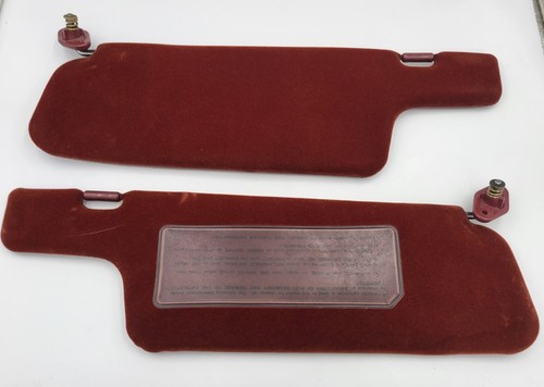 1984-1989 Nissan 300ZX 2+2 LH RH Sunvisors OEM Red - Foto 8 di 8