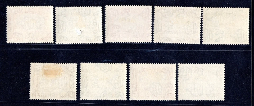 ADEN 1937 SHOW SET OF 9 SCOTT #1-9 S.G. #1-9 MINT LIGHT HINGE - Image 2 of 2