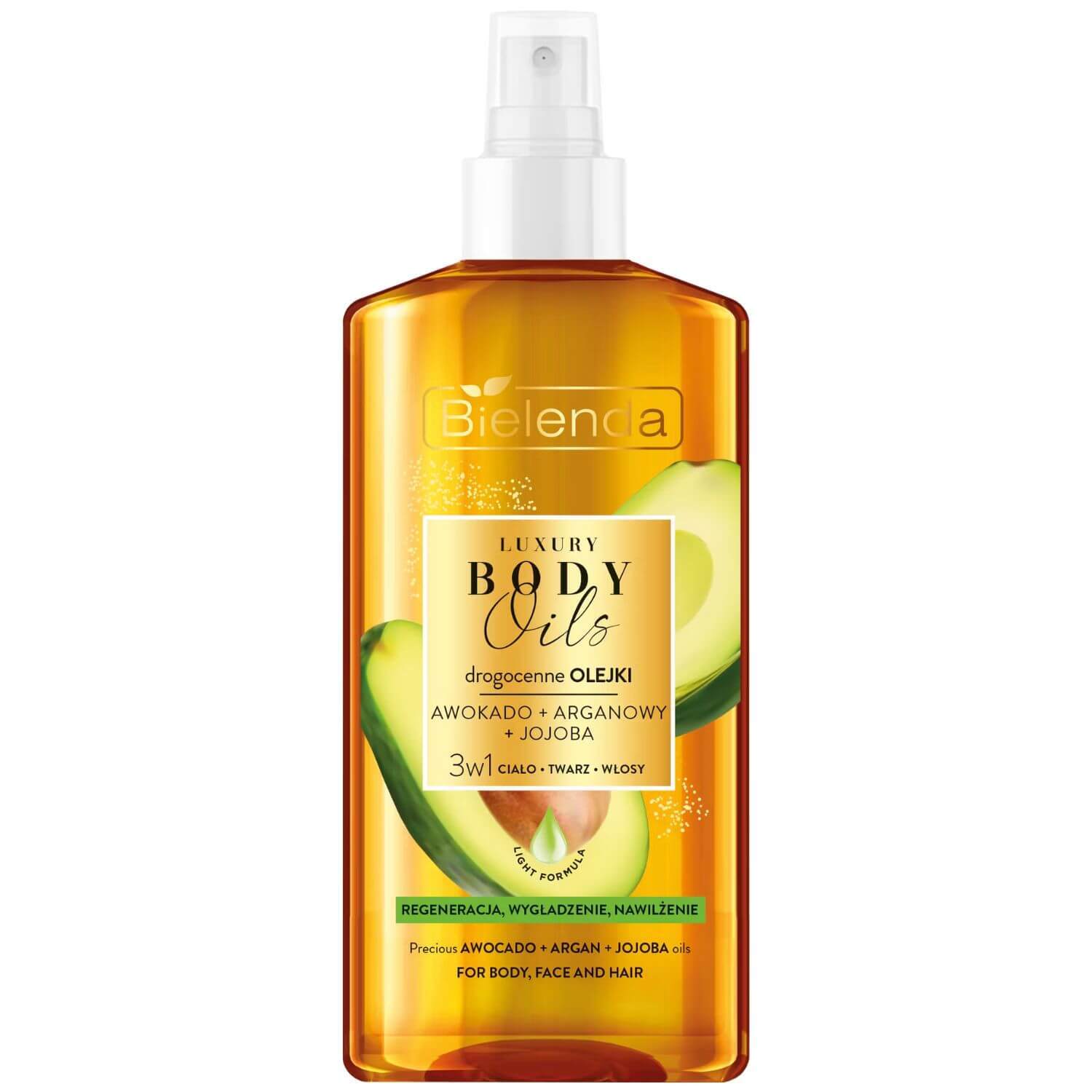 Bielenda Luxury 3in1 Regenerating Hydrating Smoothing Body Face & Hair Oil 150ml