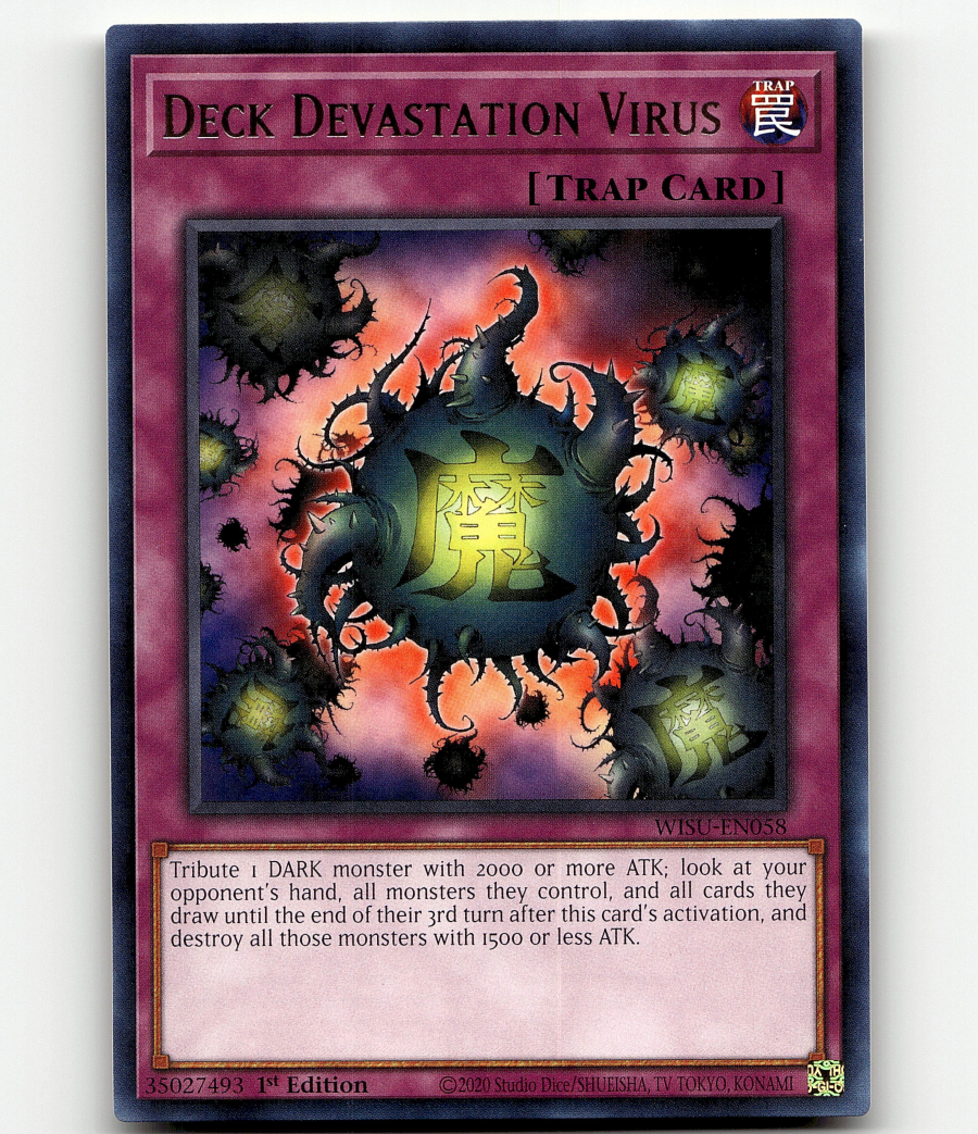 yugioh deck devastation Virus [SR13-EN038] Common This is of the Ultra Rare rarity. yugioh deck devastation Virus Check