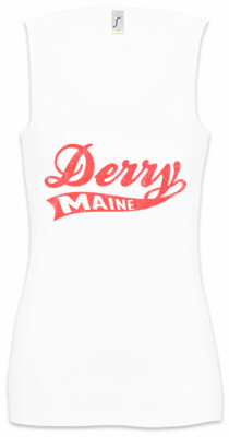 Derry Maine Damen Tank Top The Dark Symbol Logo Tower City Stadt Stadtschild
