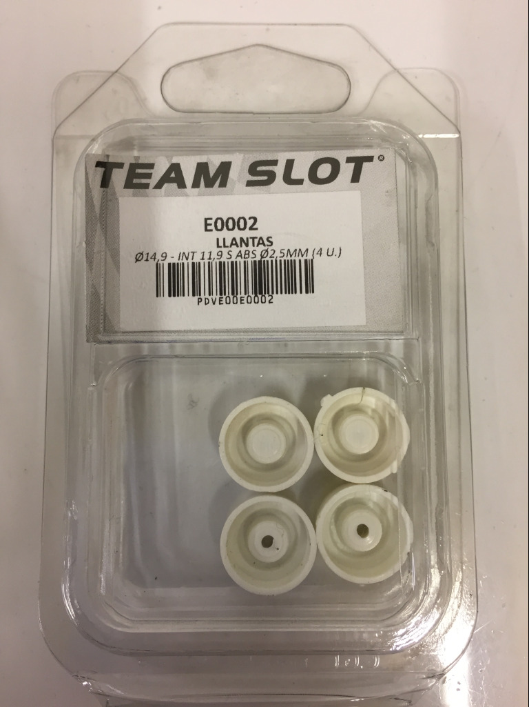 Team Slot E0002 Felgi plastikowe 14.9mm x 11.9mm x 4