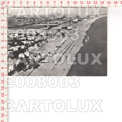 E8003 RIMINI 1962 MISANO ADRIATICO AERIAL VIEW BEACH PUBLISHER GALLI