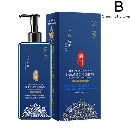 Hair Dye Shampoo For Gray Hair Multiflorum Herbal Natural GXU Darke Z69C - Picture 10 of 11