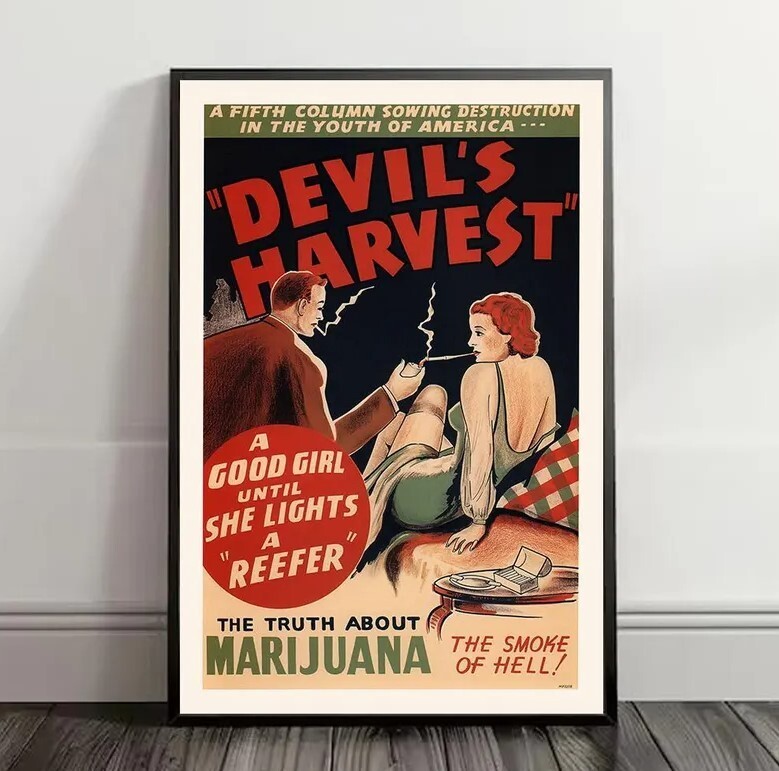 Devil's Harvest vintage movie poster art gift souvenir attraction wall decor