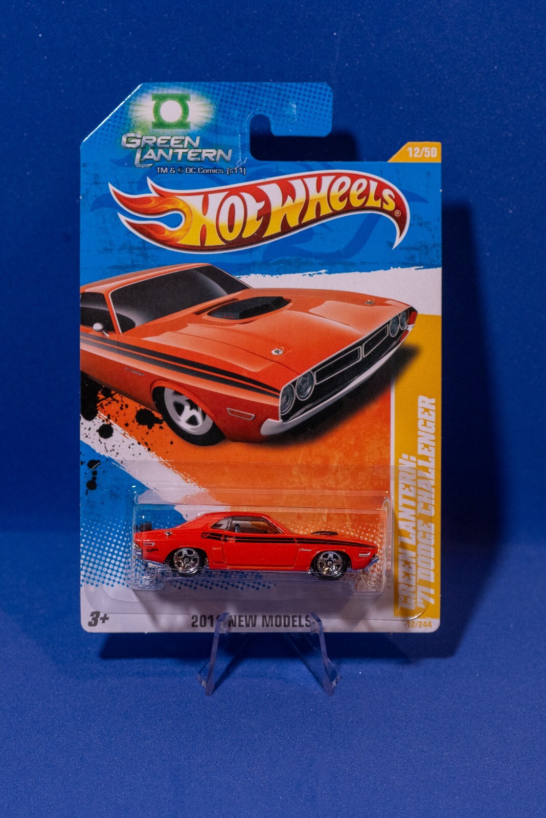 2011 HOT WHEELS 12/50 NEW MODELS GREEN LANTERN 71 DODGE CHALLENGER 12/244