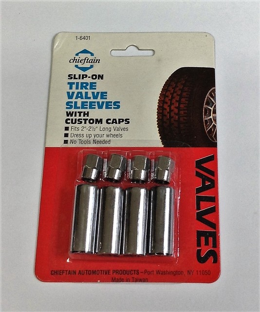 Tire Valve Stem Chrome Sleeves with Custom Tire Valve Caps 4PK eBay