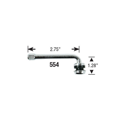 2.75" 90 degree valve stem for VIP JDM wheels volk ssr work weds 2 & 3