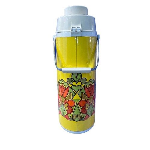 Vintage Peacock Vacuum Bottle Co Cafe Carafe Kujaku 2.5L Airpot Thermos 1970 - Picture 3 of 8