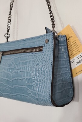 Patricia Nash Turati Croco Embossed Leather Crossbody Bag