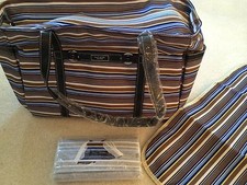 Wallet  Baby Diaper Bag or large Purse Tote all matching, Stripes  Leopard New