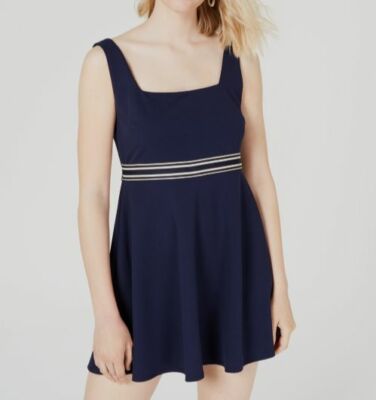 juniors fit and flare party dresses Alex & Sophia Juniors' Sleeveless Taffeta Fit Flare Dress