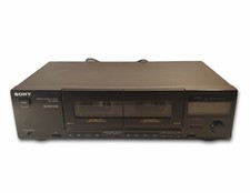 Sony TC-W32 Dual Deck Cassette Player Vintage Made in Japan Parts or Repair 