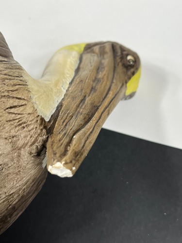 Pelican Plaster Chalkware Figure Wild Bird Statue Indoor / Outdoor Garden Decor - Picture 6 of 24