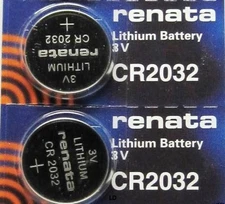 CR 2032 RENATA WATCH BATTERY (2 piece) ECR2032 CR2032 Authorized Seller 