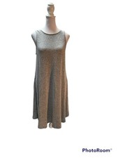 Old Navy Heather Gray Knit Swing Sleeveless Knee Length Dress Size Small