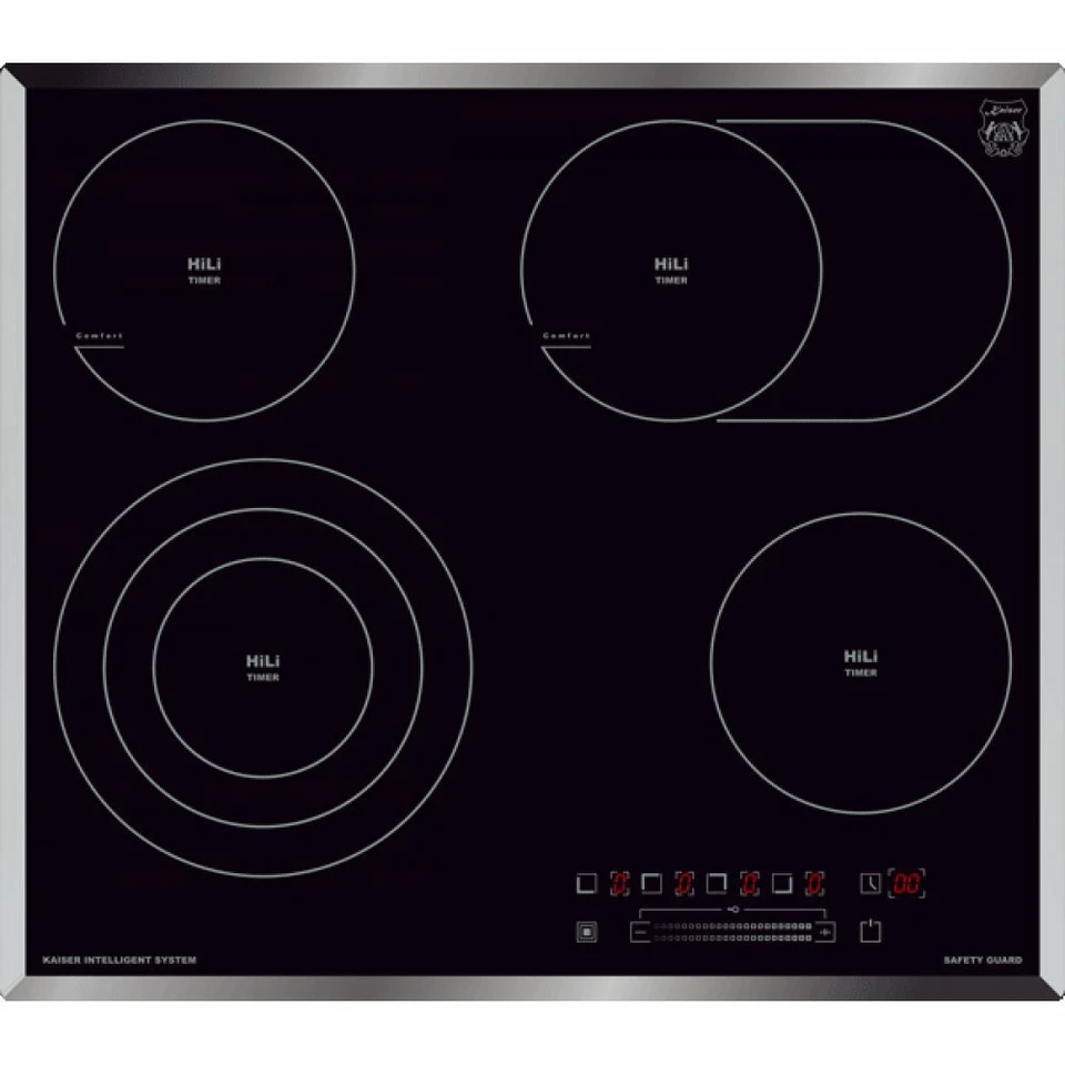 Kaiser Herdset Nostalgie Eh 6355 Einbau Backofen Glaskeramik Kochfeld 60cm Herd - Bild 2 von 4