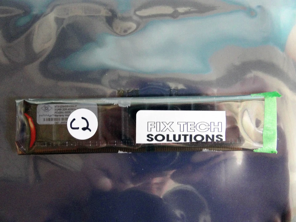 Nanya DDR Dimms 1 x 512Mb 400Mhz CL3 PC3200U DDR NT512D64S8HCOG-5T Dimm Memory - Image 4 of 4