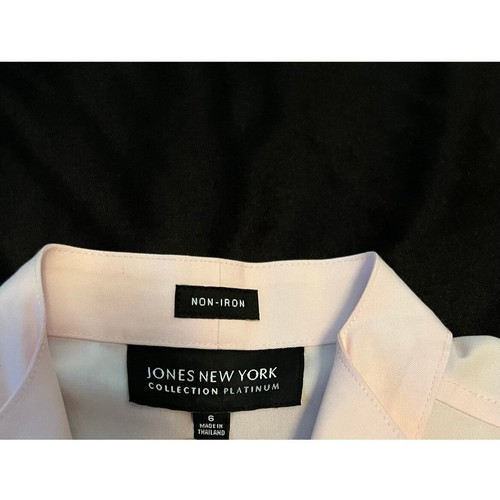 Jones New York Platinum Collection Size 6 Light Pink Sleeveless Cotton Blouse - Picture 3 of 6