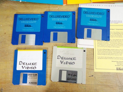Deluxe Video Mike Posehn Tom Casey Electronic Arts Amiga 500 Computer Game 1986 - Picture 5 of 7