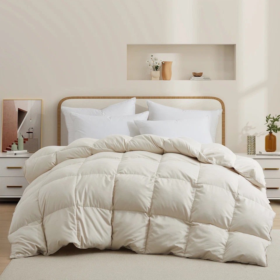 HOTEL Ultra Soft Cozy Sient Oversized Down Comforter, King or Queen Bed Blanket - Image 2 of 4
