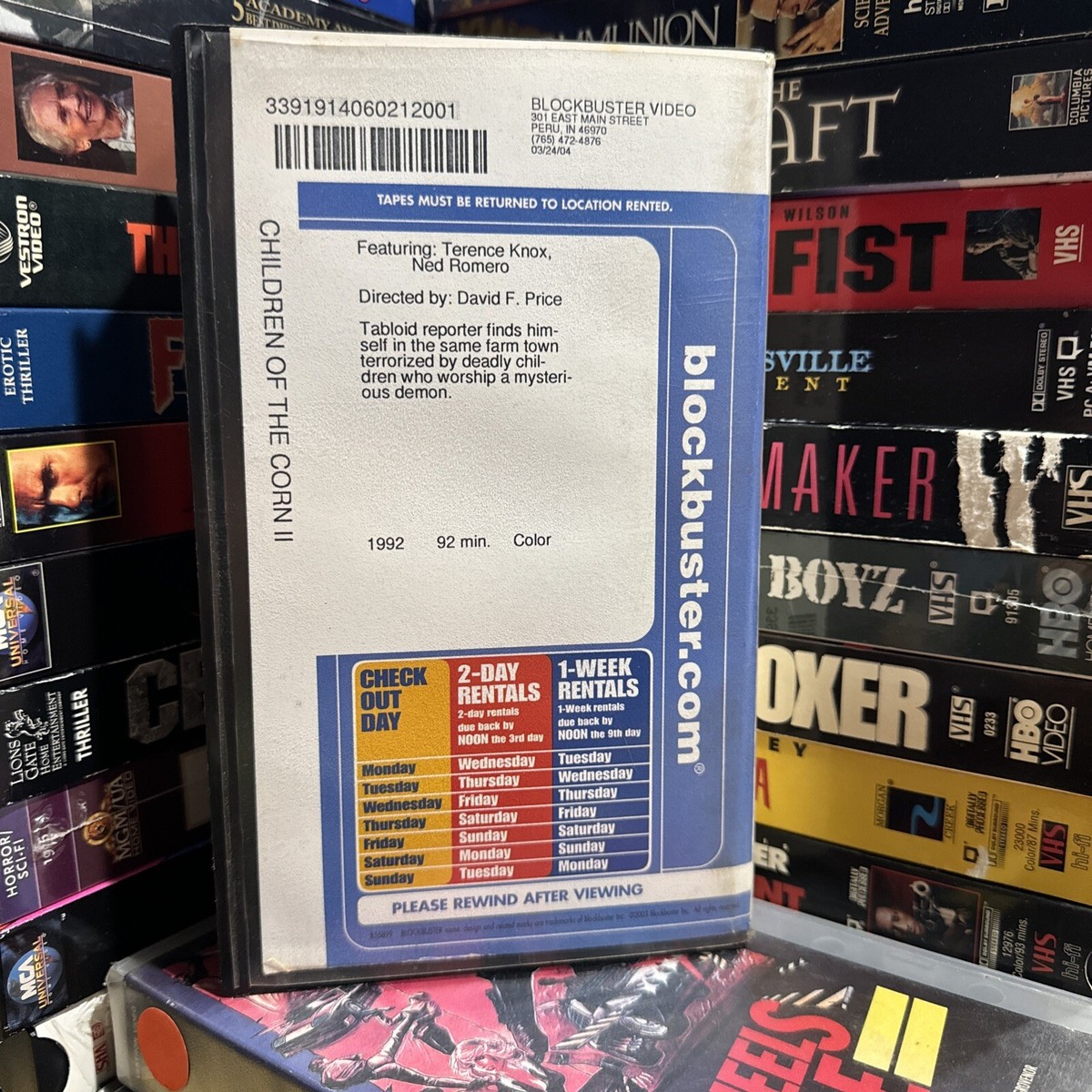 Blockbuster Video VHS Rental Case Children Of The Corn II 2