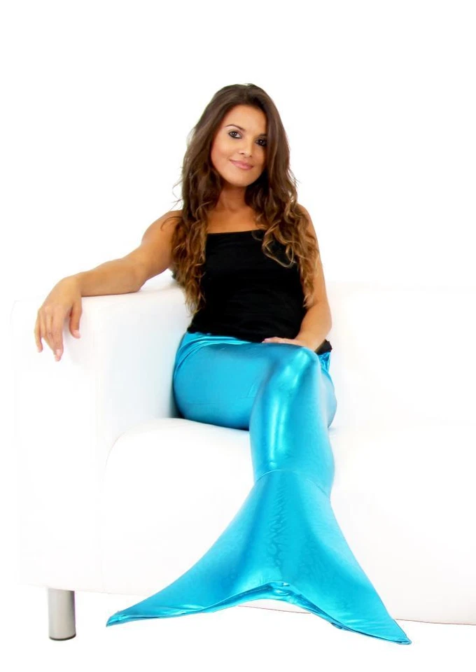 Female Blue Mythical Sea Creature Human Fish Mermaid Tail Cosplay Costume Fin - image 2 of 3
