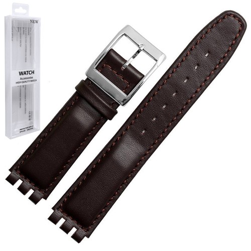 17mm 19mm Leather Strap For Swatch Wristwatch Bands For Man Women Replacement - Picture 12 of 23