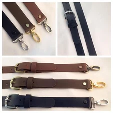 1.5" Quality Durable Leather Adjustable Cross Body Purse Handbag Strap 7 Lengths