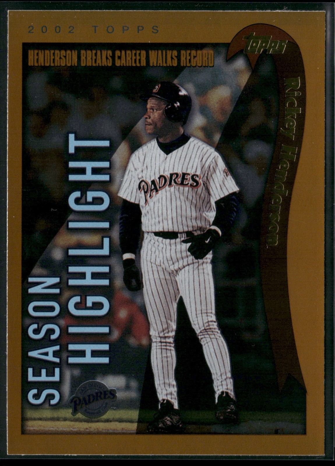 2002 Topps - Season Highlights Rickey Henderson #333