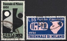REPUBBLICA 1951 - IX triennale di Milano (USATI)