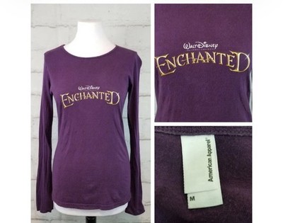 American Apparel Purple DIsney Enchanted Long Sleeve T-Shirt - Size Medium
