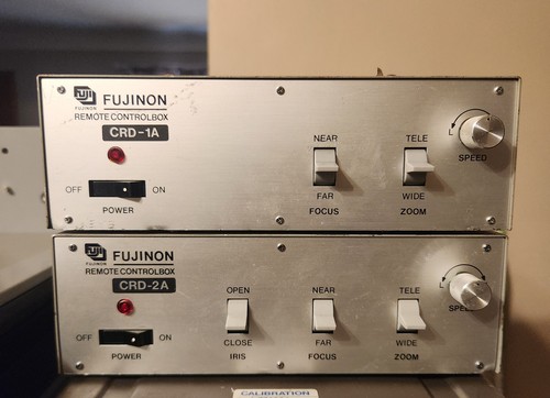 Fujinon CRD-1A / CRD-2A Lens Control Box Bundle Tested Powers On USED AS-IS 